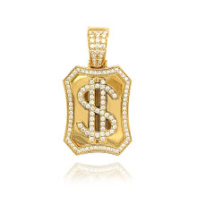 Wholesale Fashion Gold Jewelry Dollar Pendant Necklace